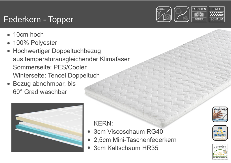 Boxspringbett Johannesburg mit Fußteil
